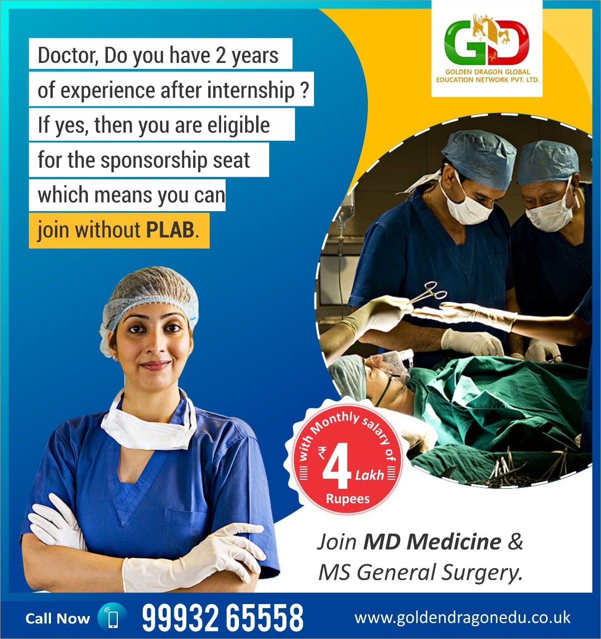 WHY MD/MS IN UK